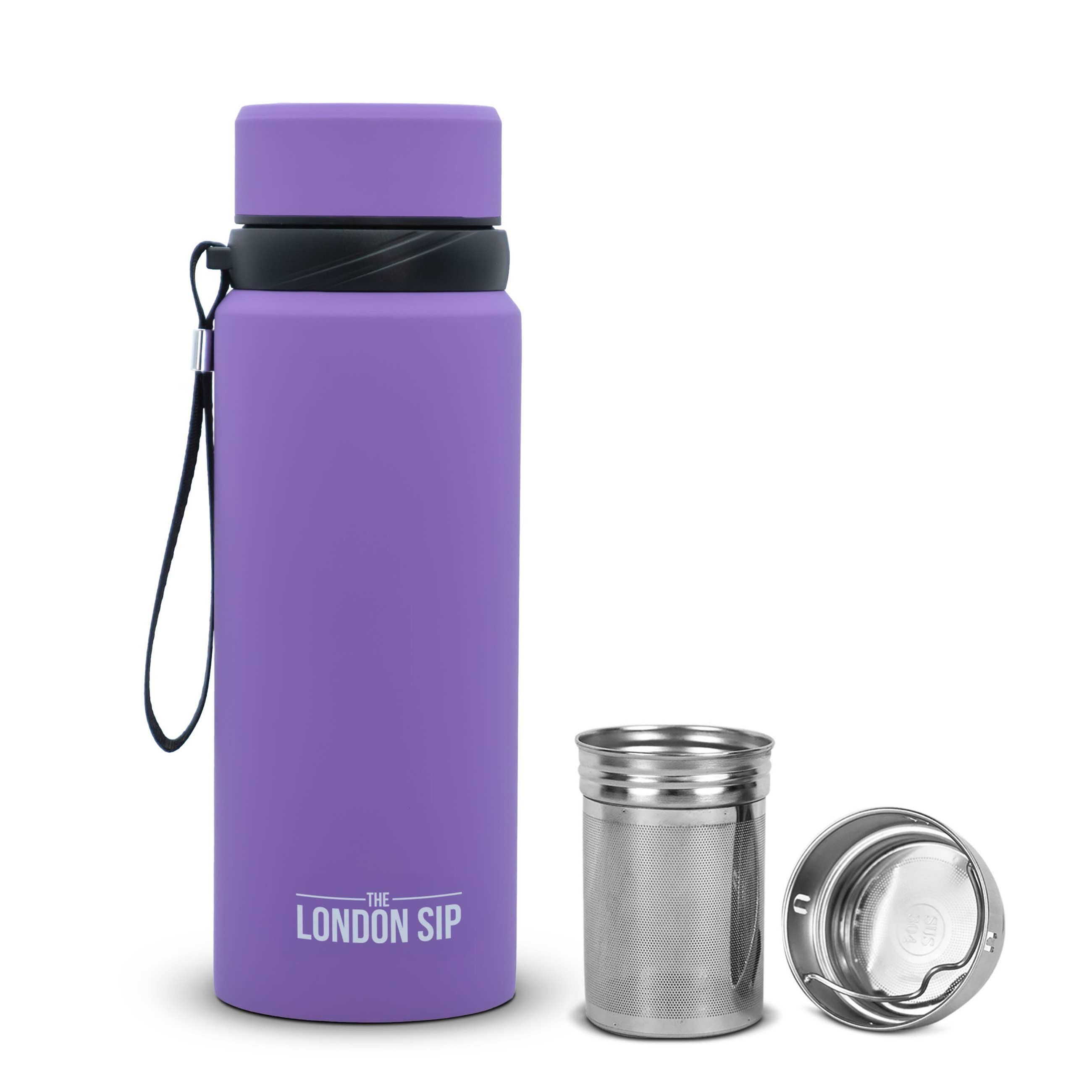 London Sip Tea Infuser Bottle 25oz: Purple