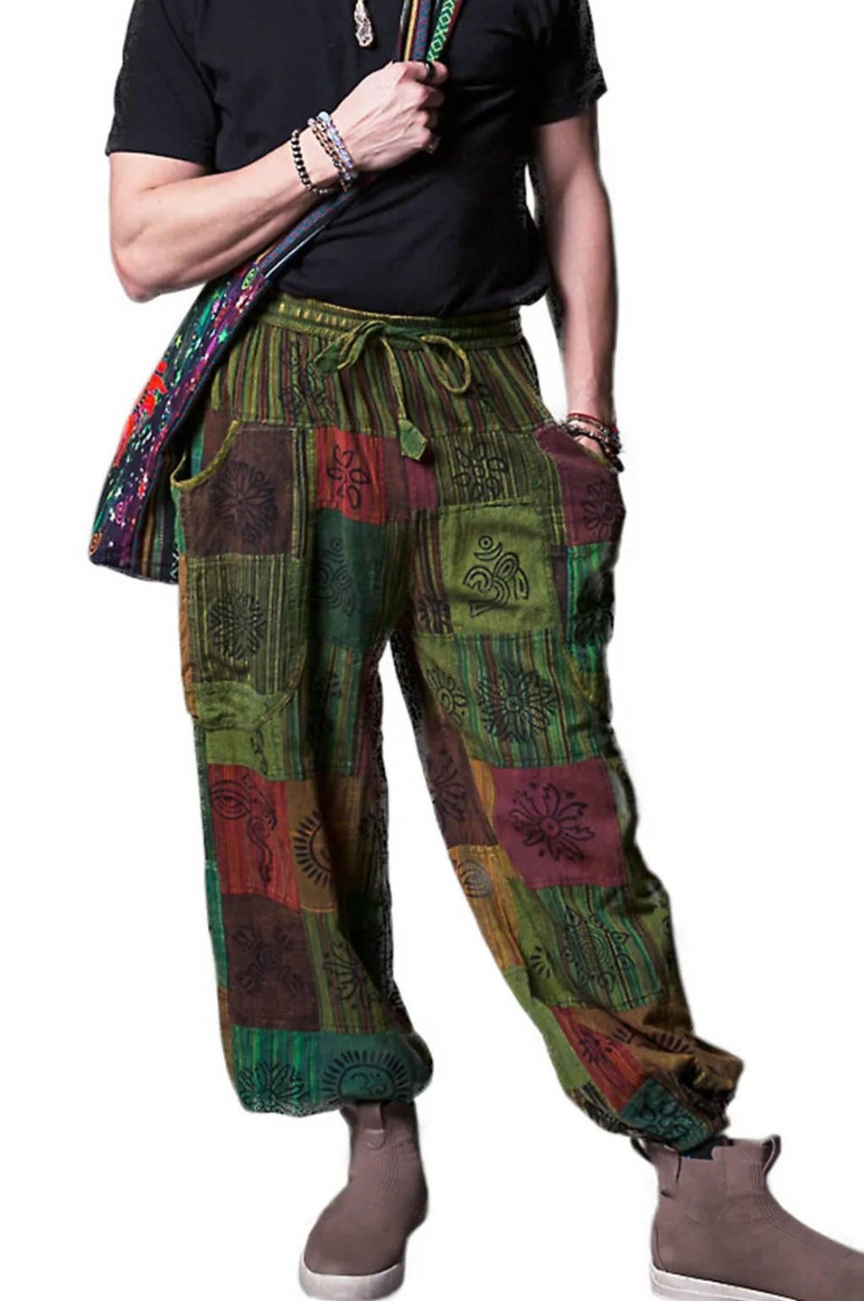Bahlku Pants: Green, SM