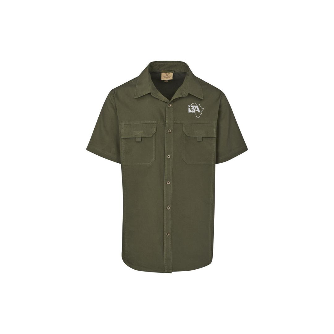 i3A Men's Outback shirt Short Sleeve - Olive