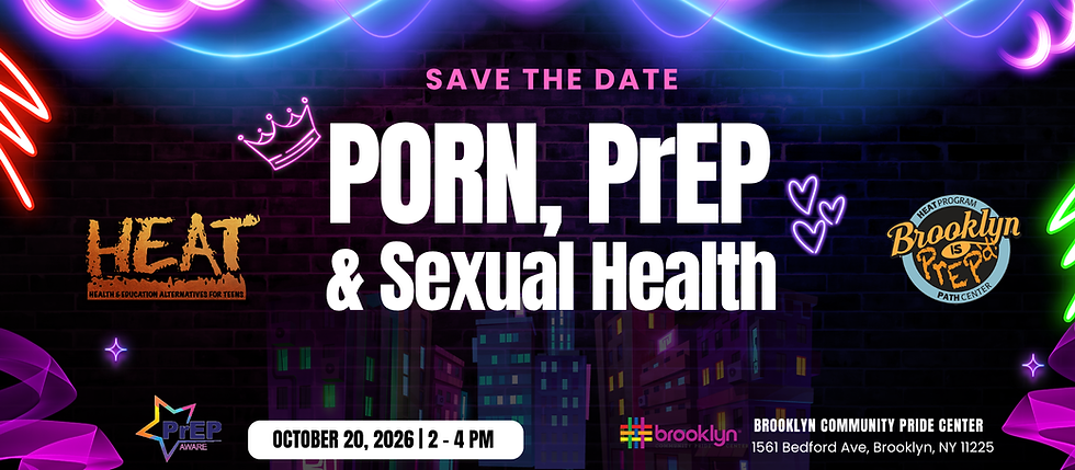 Beyond the Screen: Porn Literacy, PrEP & Sexual Health