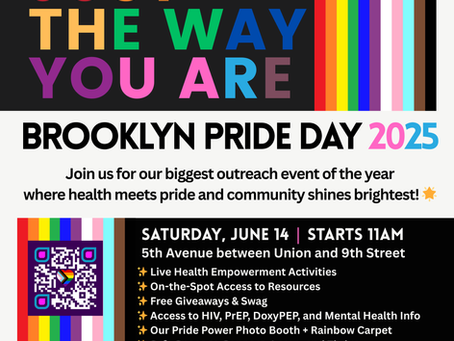 🌈 HEAT at Brooklyn Pride 2025: Come Celebrate Health, Identity & Joy, Just the Way You Are!
