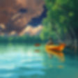 kayak in mangrove lakehd  oil drawing .jpg