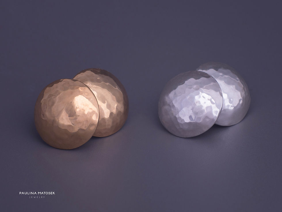 Miniatura: Kolczyki disco ball gold