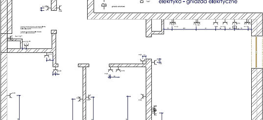 Plan rozmieszczenia punktów elektrycznych