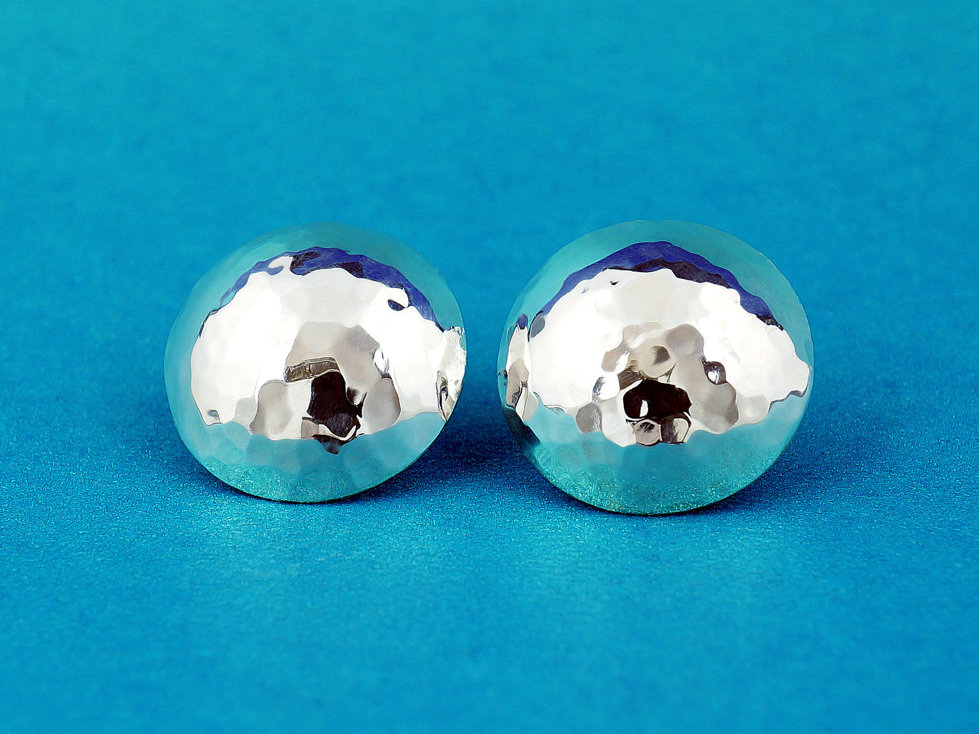 Kolczyki disco ball miseczki 15 mm