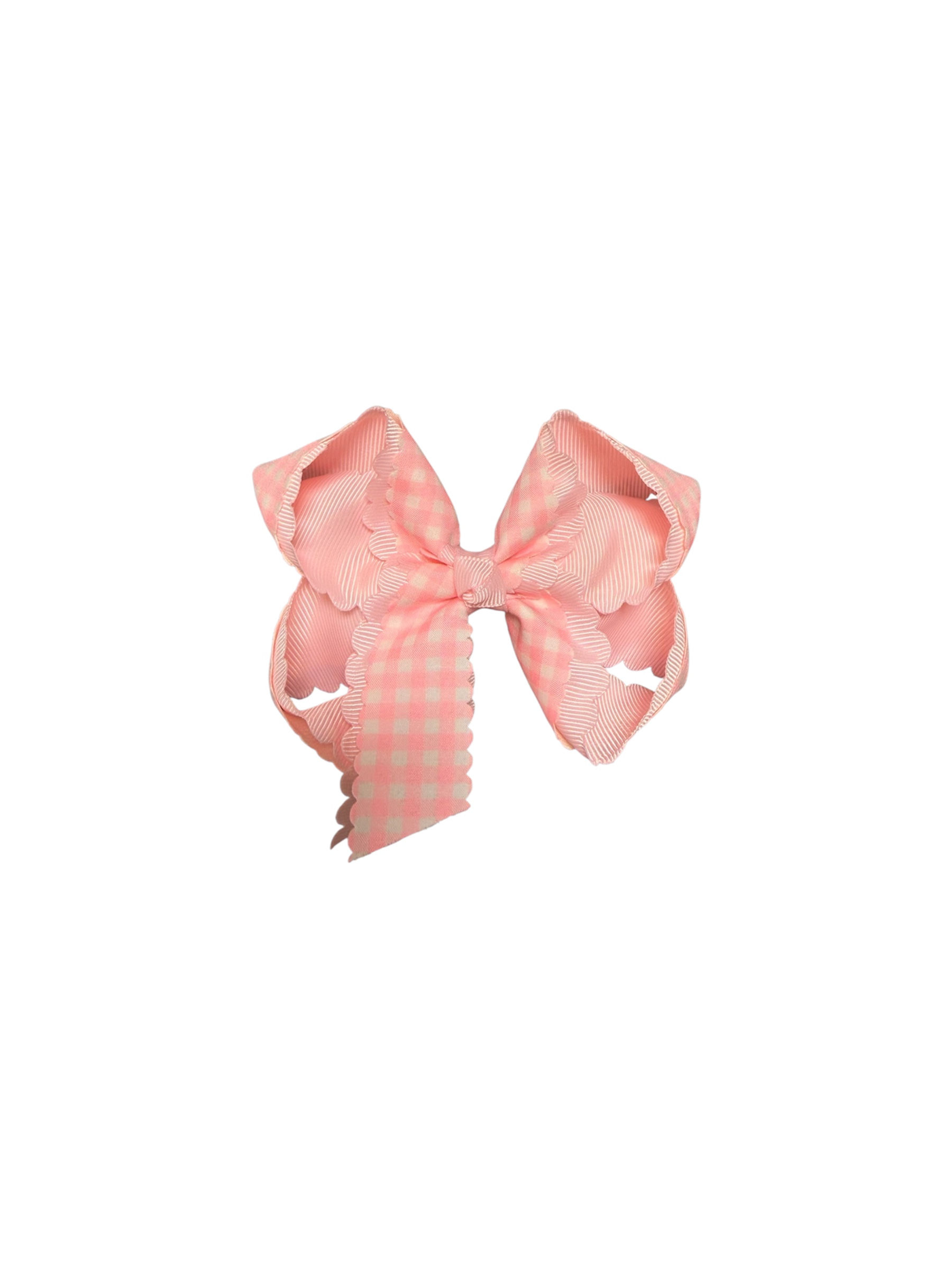PINK GINGHAM BOW