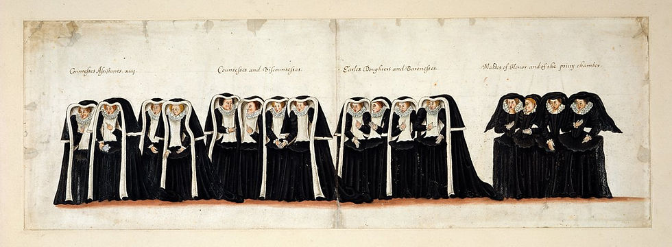 'Funeral Procession of Elizabeth I - Countesses...' ©British Library
