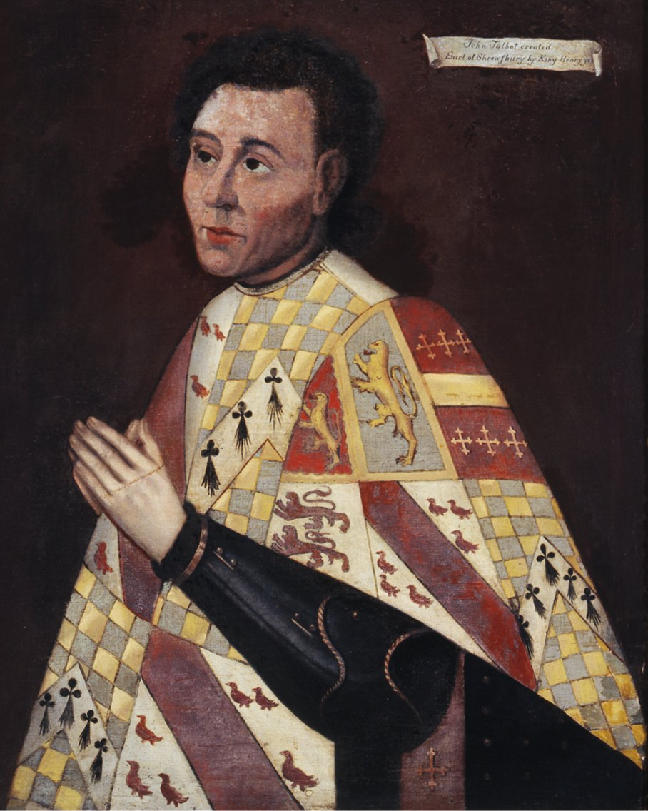 'John Talbot, Earl of Shrewsbury' Circle of Steven van der Meulan, 16thc ©College of Arms