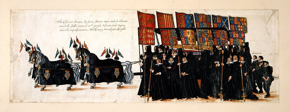 'Funeral Procession of Elizabeth I' ©British Library