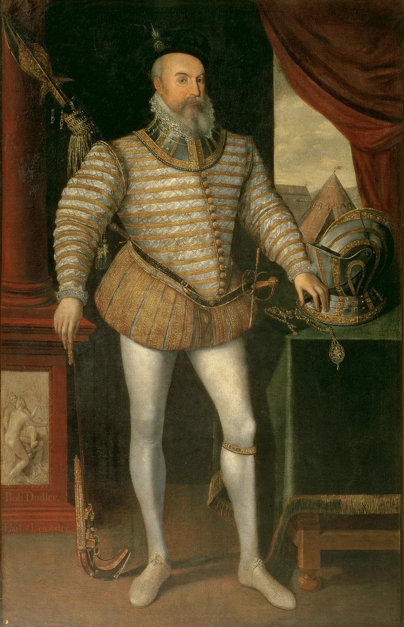 'Robert Dudley, 1st Earl of Leicester'. English School, c.1585 ©Parham House