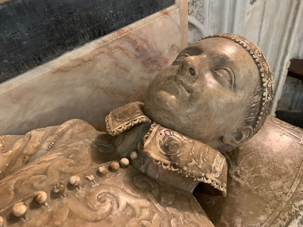 'Tomb Effigy of Robert Dudley, Lord Denbigh', Beauchamp Chapel, St Mary's Church, Warwick © The Dudley Women