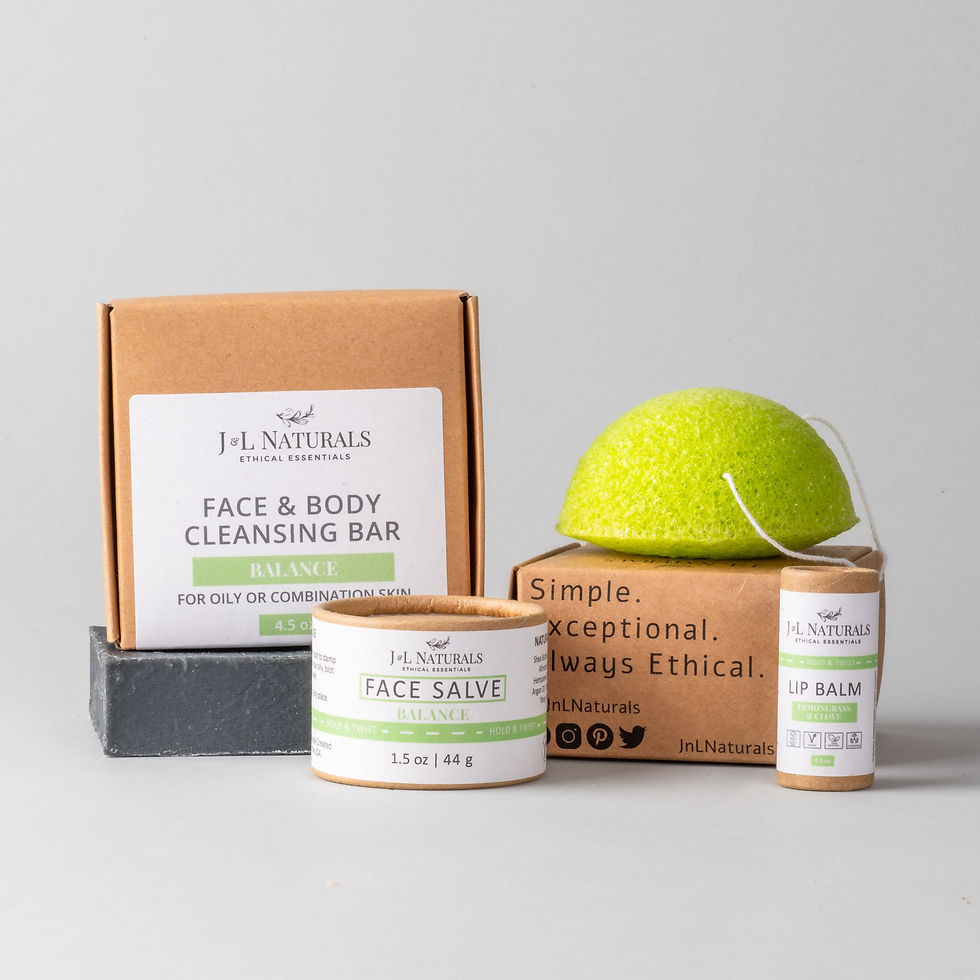 Miniatura: Kit de cuidado facial esencial (set de 4 piezas)