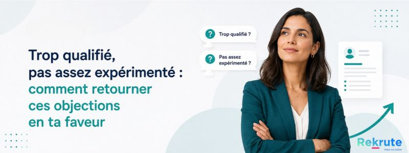Trop qualifié, pas assez expérimenté : comment retourner ces objections en ta faveur