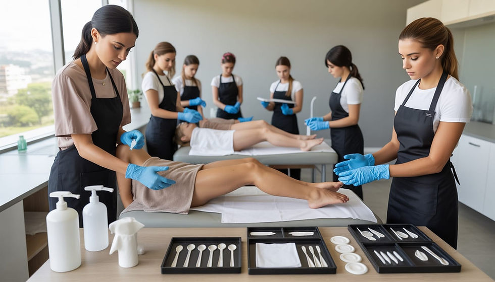 Curso de depilação profissional em Campinas: como a biossegurança é ensinada?