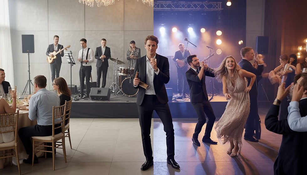Banda com show simples vs. show performático: qual diferença e qual valor para o seu evento?