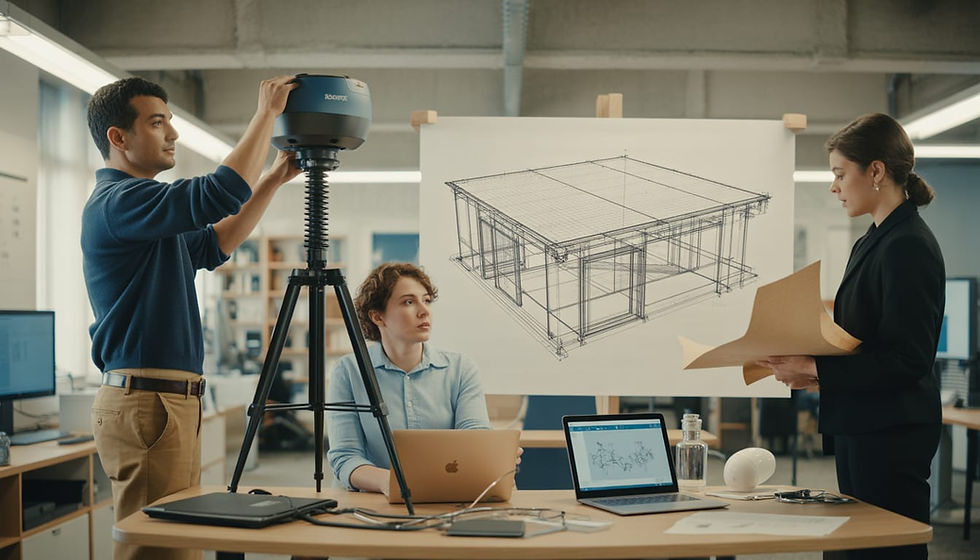 Qual o melhor escaneamento 3D para arquitetura? Como escolher a tecnologia certa para medir, projetar e vender com mais confiança