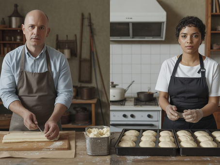 Qual a diferença de custo entre produção manual e industrial de massa de pastel?