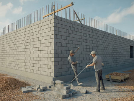 Quanto custa construir um muro de 20 metros com bloco de concreto? Veja a conta e como economizar