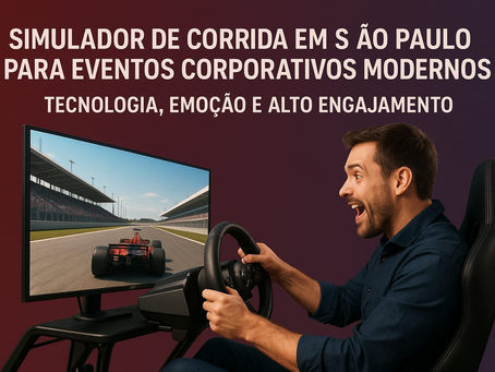 Simulador de corrida em São Paulo para eventos corporativos modernos: tecnologia, emoção e alto engajamento