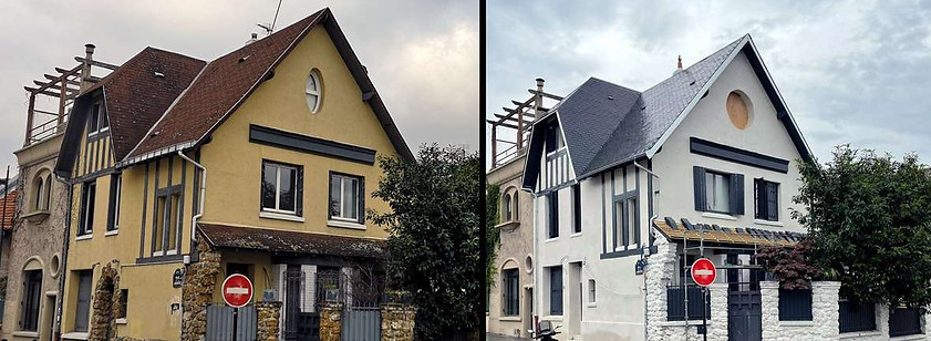 Réalisation ravalement avant après