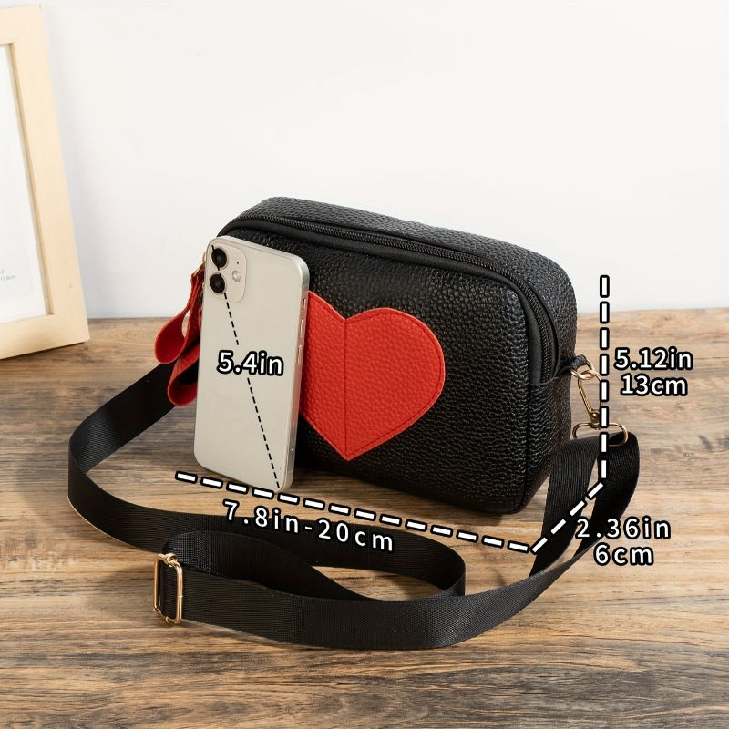 Thumbnail: Heart-Shaped Mini Crossbody Bag