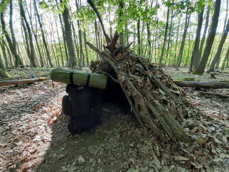 Meine Nacht allein im Wald am Winterstein.