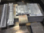 Machined steel plate