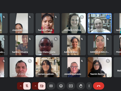 Os encontros da ACE eram realizados via Meet.