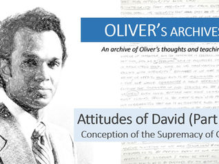 Attitudes of David (Part 1): Conception of the Supremacy of God