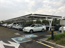 流線型太陽能車棚