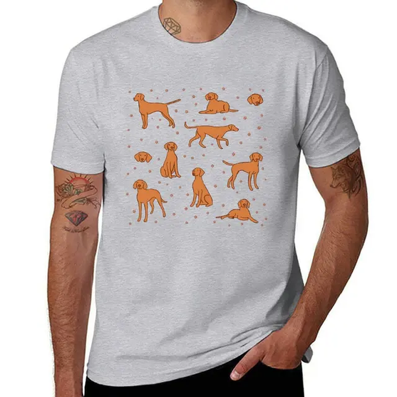Thumbnail: Hungarian Vizsla Dog Illustration Pack T-Shirt for Men