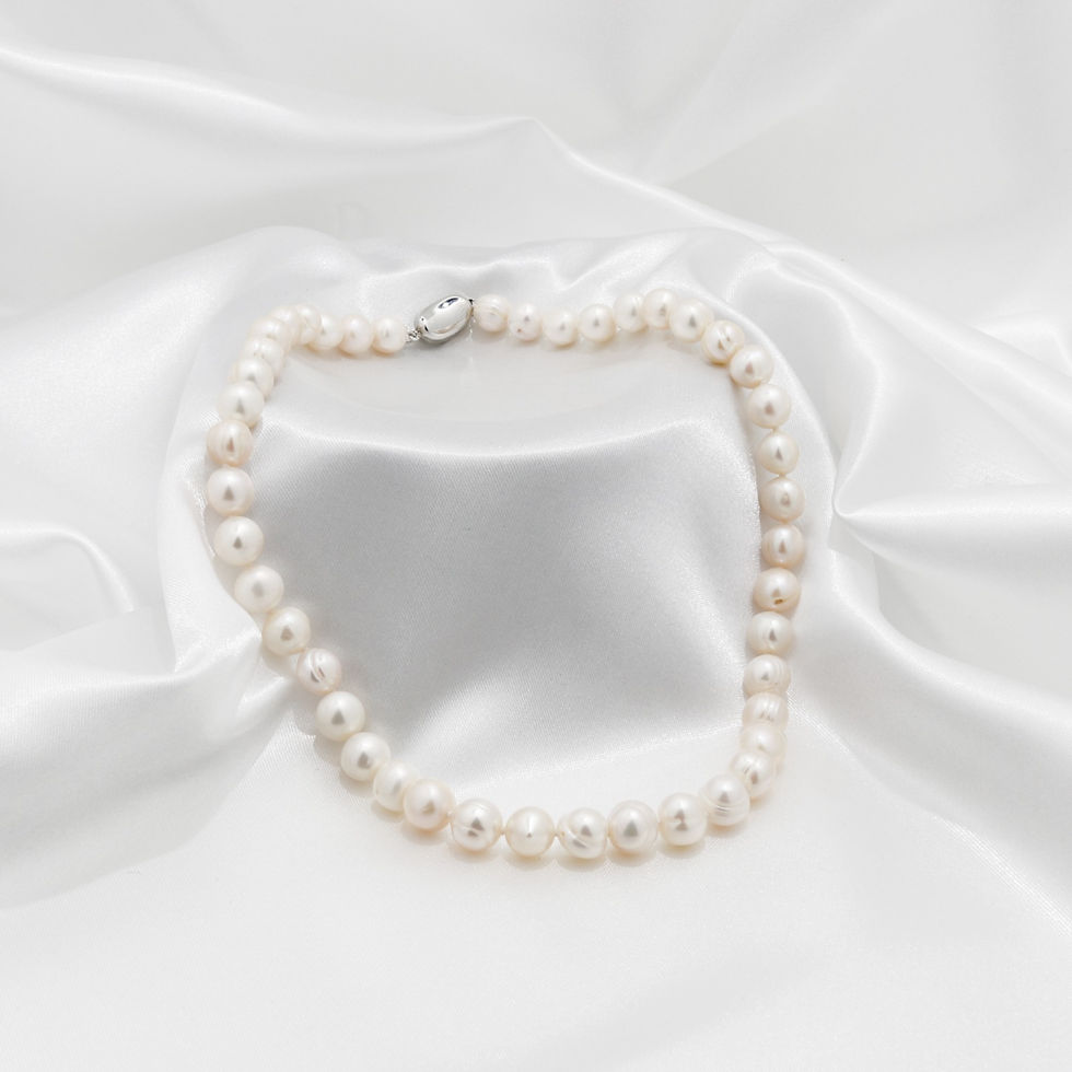 Thumbnail: String of Fresh Water Pearls  Necklace
