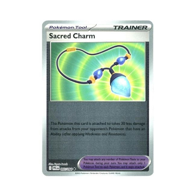 Pokemon card T holo Pokemon Tool Sacred Charm make 2025 093/094 U Toyste Beach