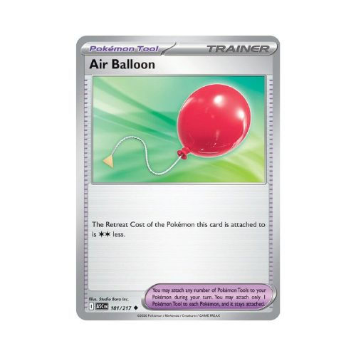 Pokemon card Trainer Air Balloon PokemonTool 2026 181/217 U Studio Bara Inc