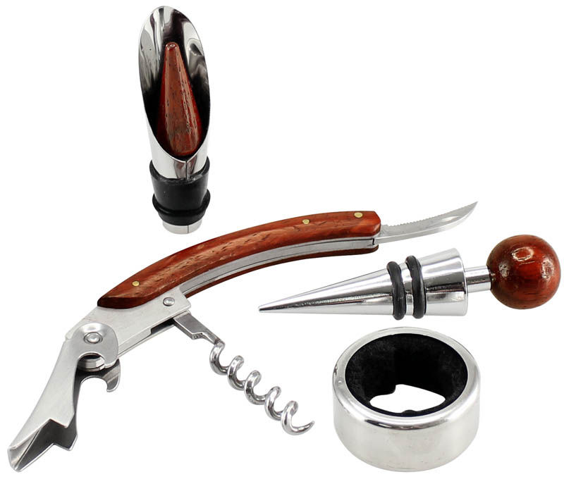 Miniatura: Set de Vino de PU Negro