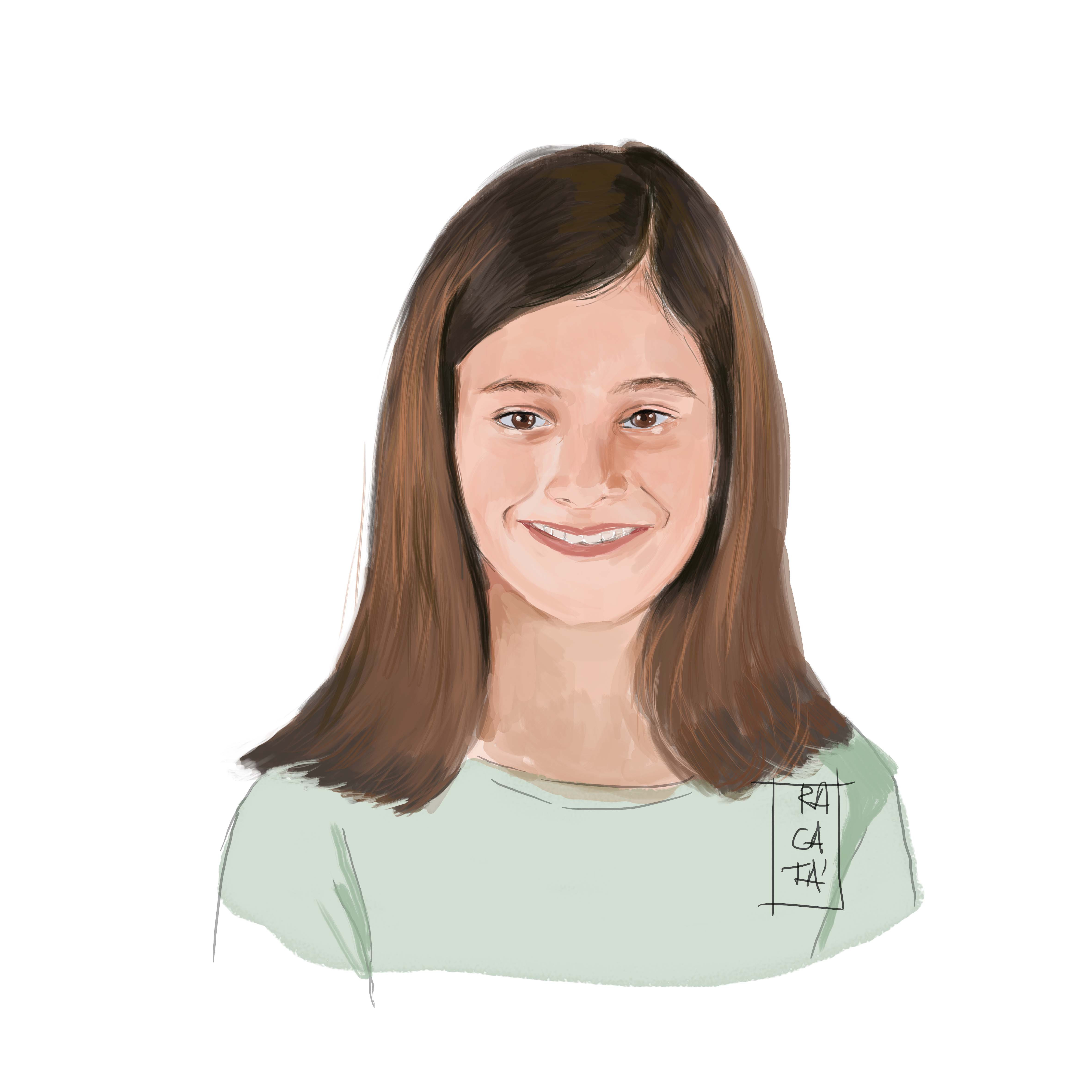 Retrato personalizado a color