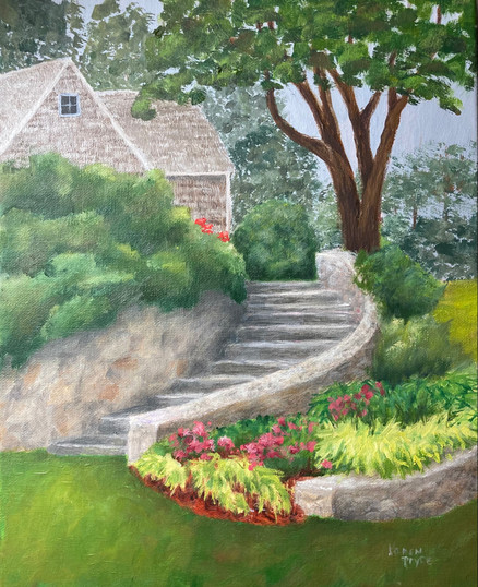 Garden Stairs 11x14 Oil 215F 175UF