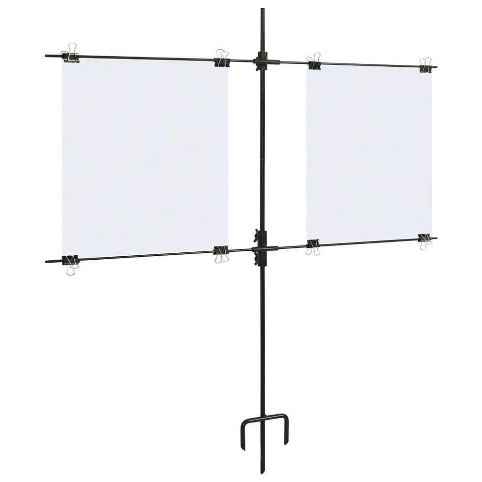 Thumbnail: vidaXL Target Paper Stand with Shooting Papers 30.7"x29.9" Steel