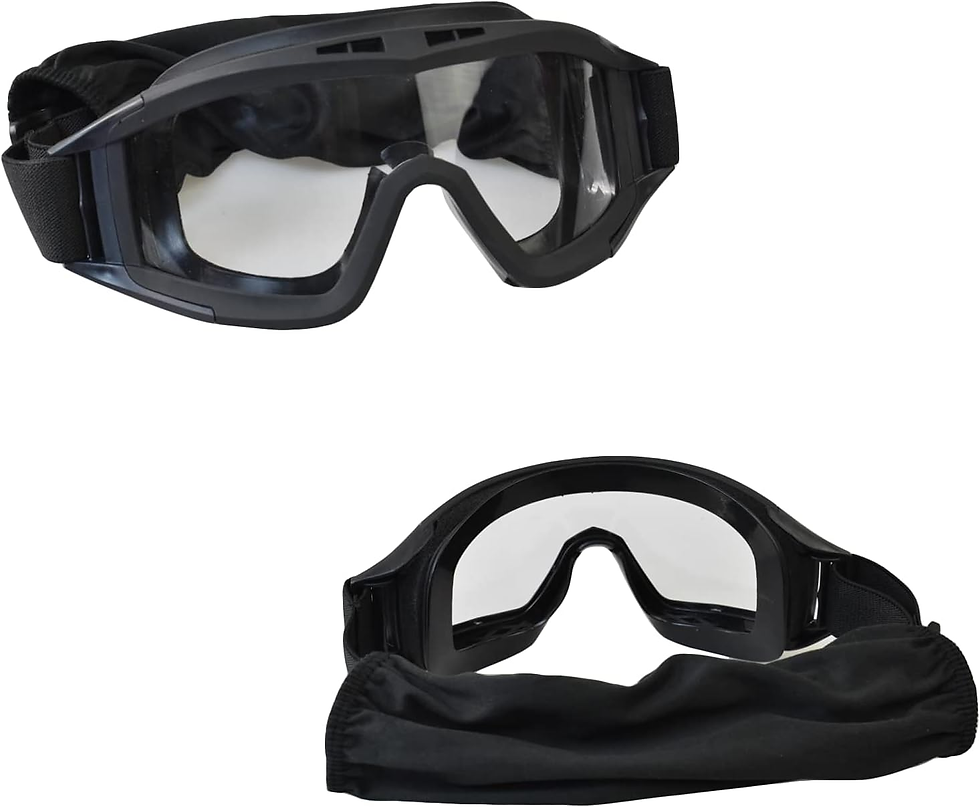Thumbnail: Tactical Fast Helmet with Ear Protection Foldable Half Face Airsoft Mesh Mask an