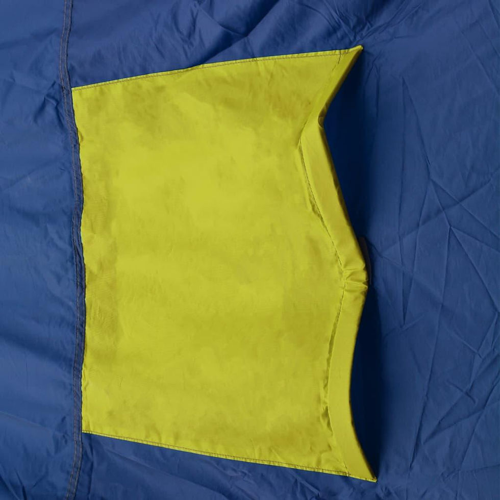 Thumbnail: XL Camping Tent Fabric - 9 Person Blue and Yellow