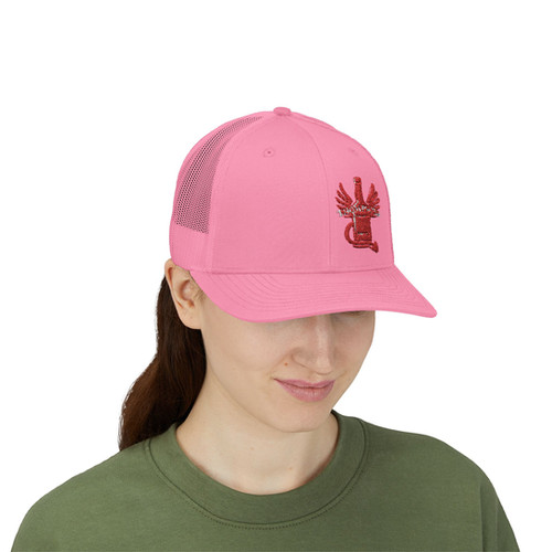 Vintage-Inspired Snapback Trucker Cap with Embroidered