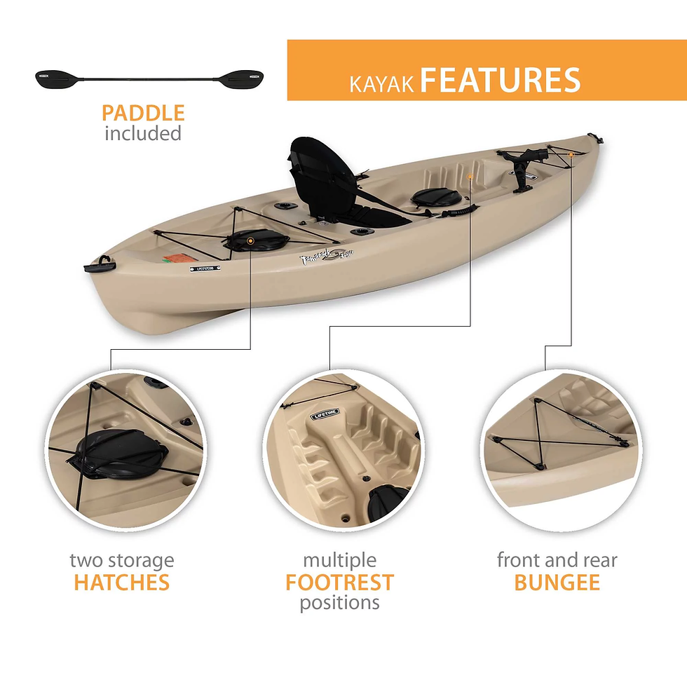 Thumbnail: Tamarack Angler 10 Ft Fishing Kayak, Tan (90508)