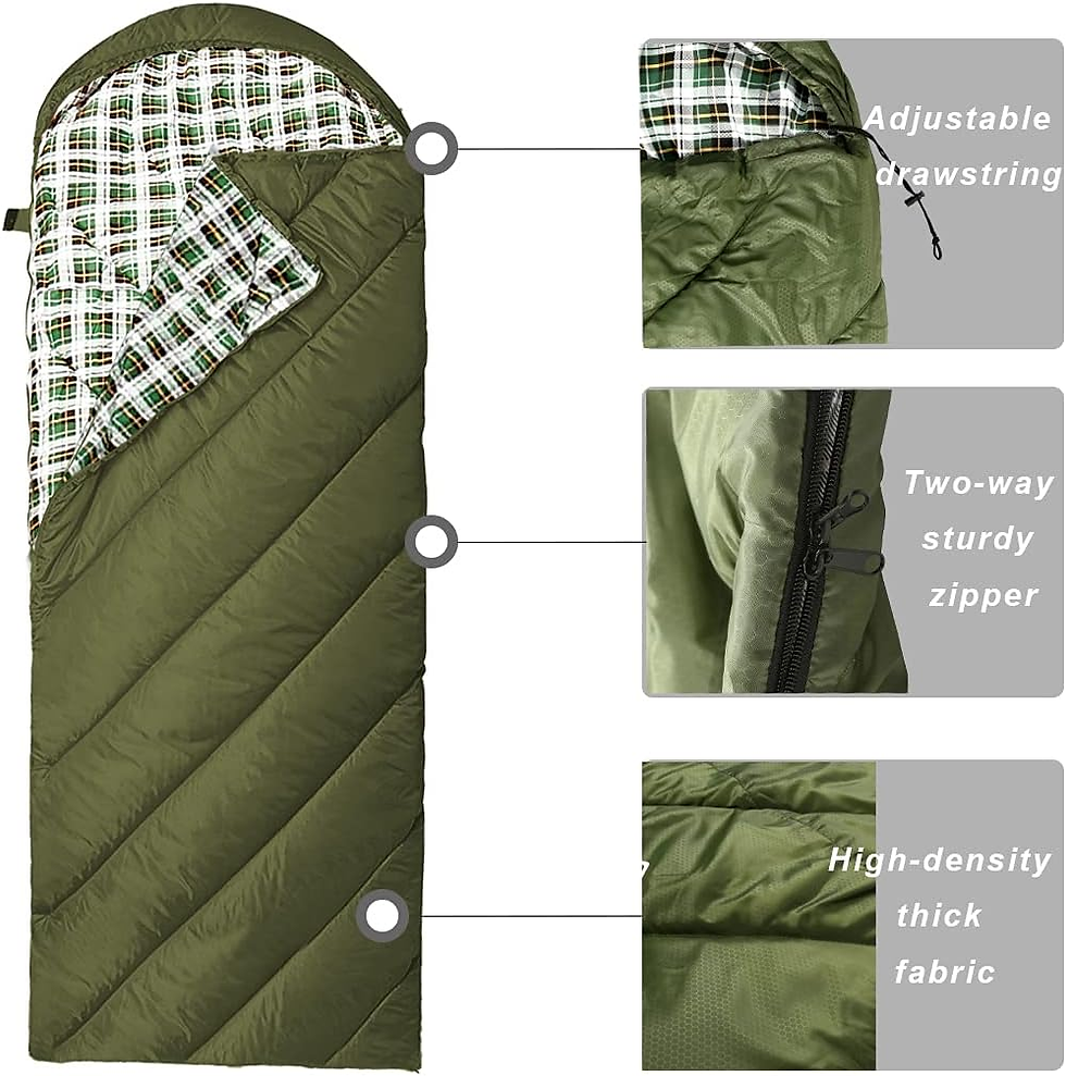 Thumbnail: XL Sleeping Bag All Seasons,Lightweight and Waterproof, Great for Adults and Kid