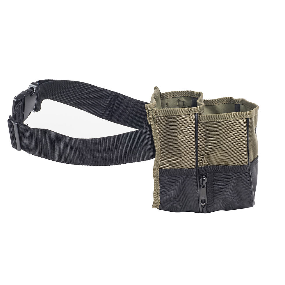 Thumbnail: (2 Pack)  Pro Green Small Trap Shooting 1 Shell Ammo Pouch Holder Poly, 8.6 in X