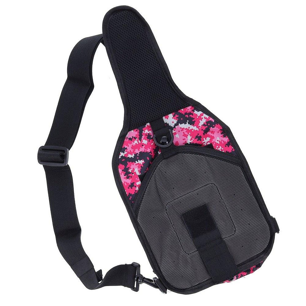 Thumbnail: Lightweight Durable Military-Style Sling Bag Range Pack - Pink Camo Backpack
