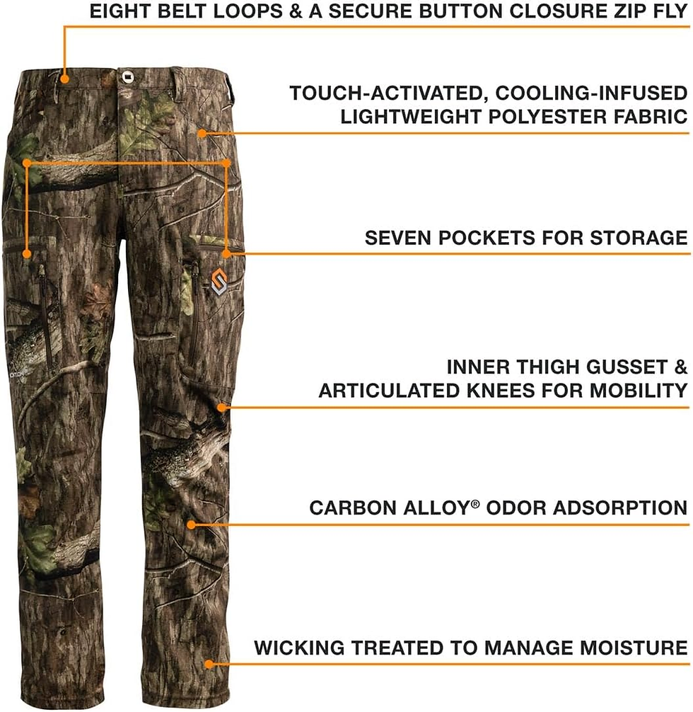 Thumbnail: Camo Hunting Pants for Men - Savanna Aero Crosshair Lightweight Gear