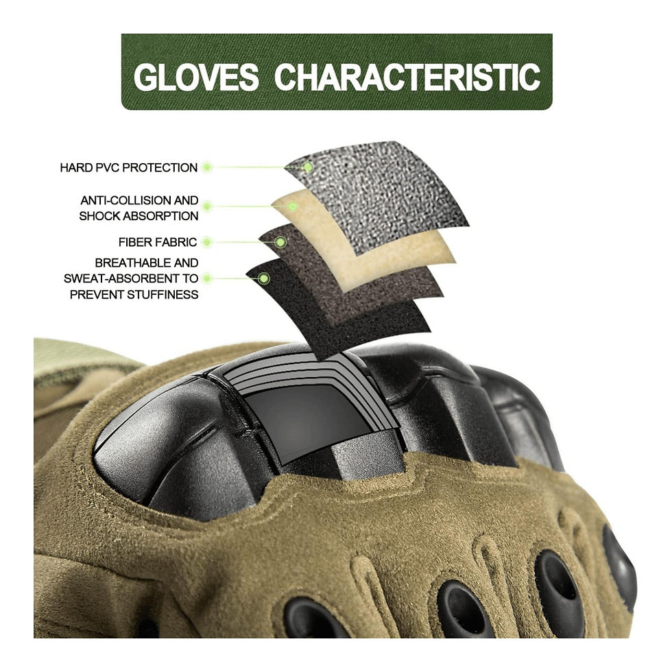 Thumbnail: Tactical Military Airsoft Gloves for Outdoor Sports, Paintball, and Motorcycling