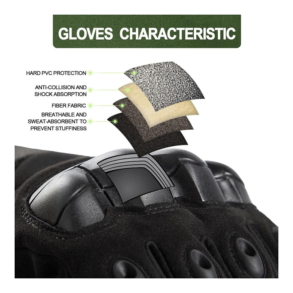 Thumbnail: Tactical Military Airsoft Gloves for Outdoor Sports, Paintball, and Motorcycling