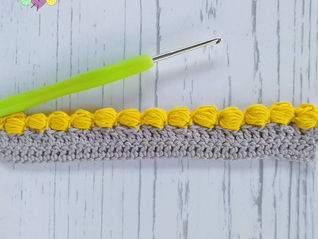 Borde Burbujas a crochet