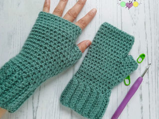 Mitones a crochet